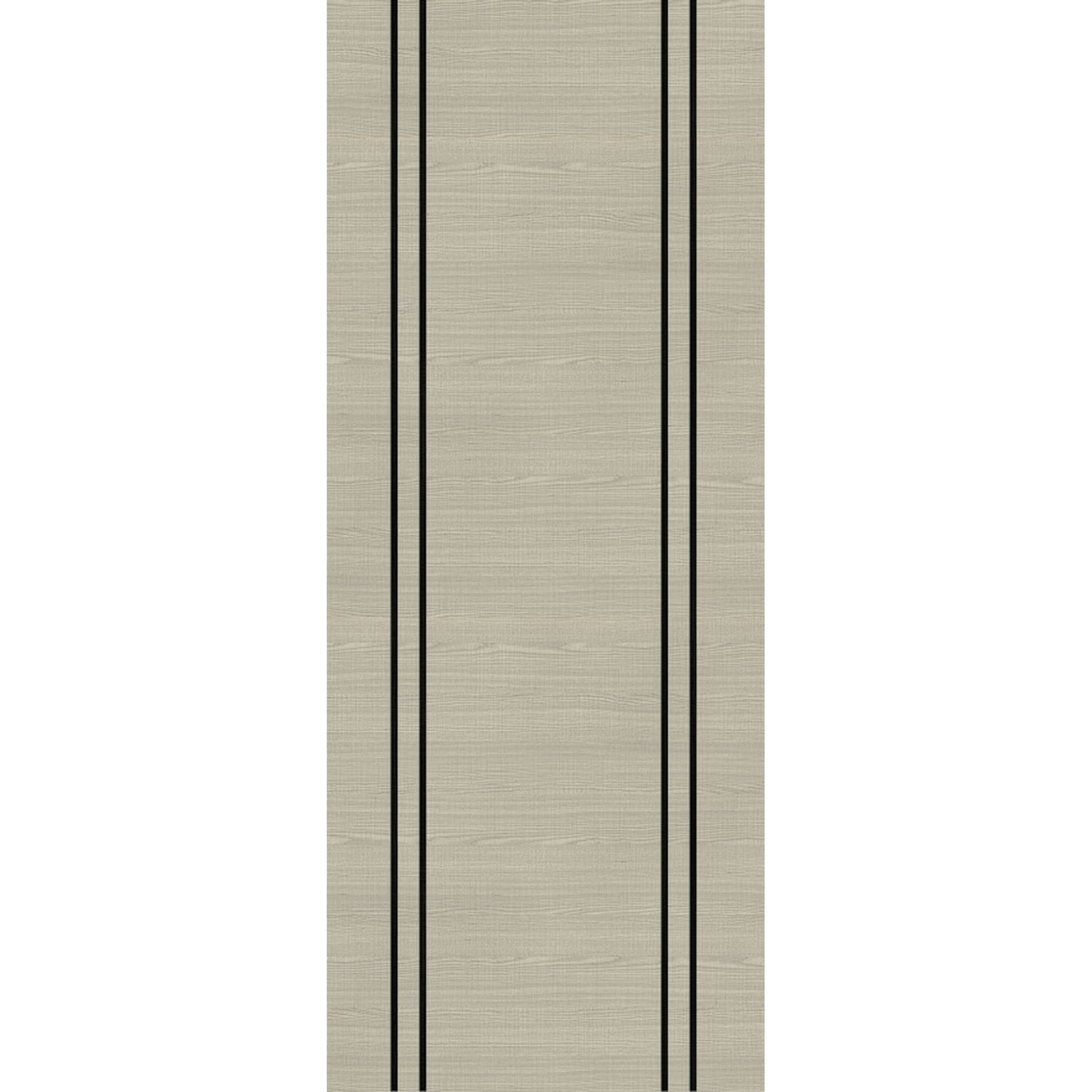 Light Grey Flush Vertical Inlay Prefinished Internal FD30 Fire Door - Main Product Image