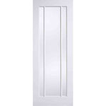 Lincoln 3 Panel Glazed White Primed Door - Main Product Image