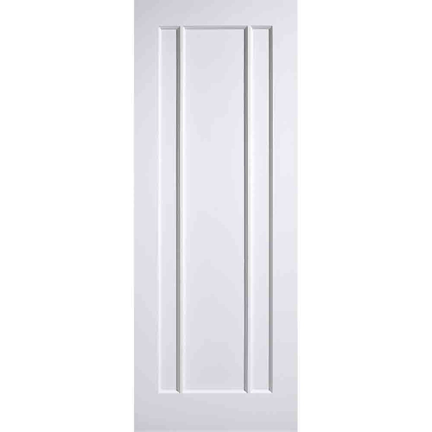 Lincoln 3 Panel White Primed Door - Main Product Image