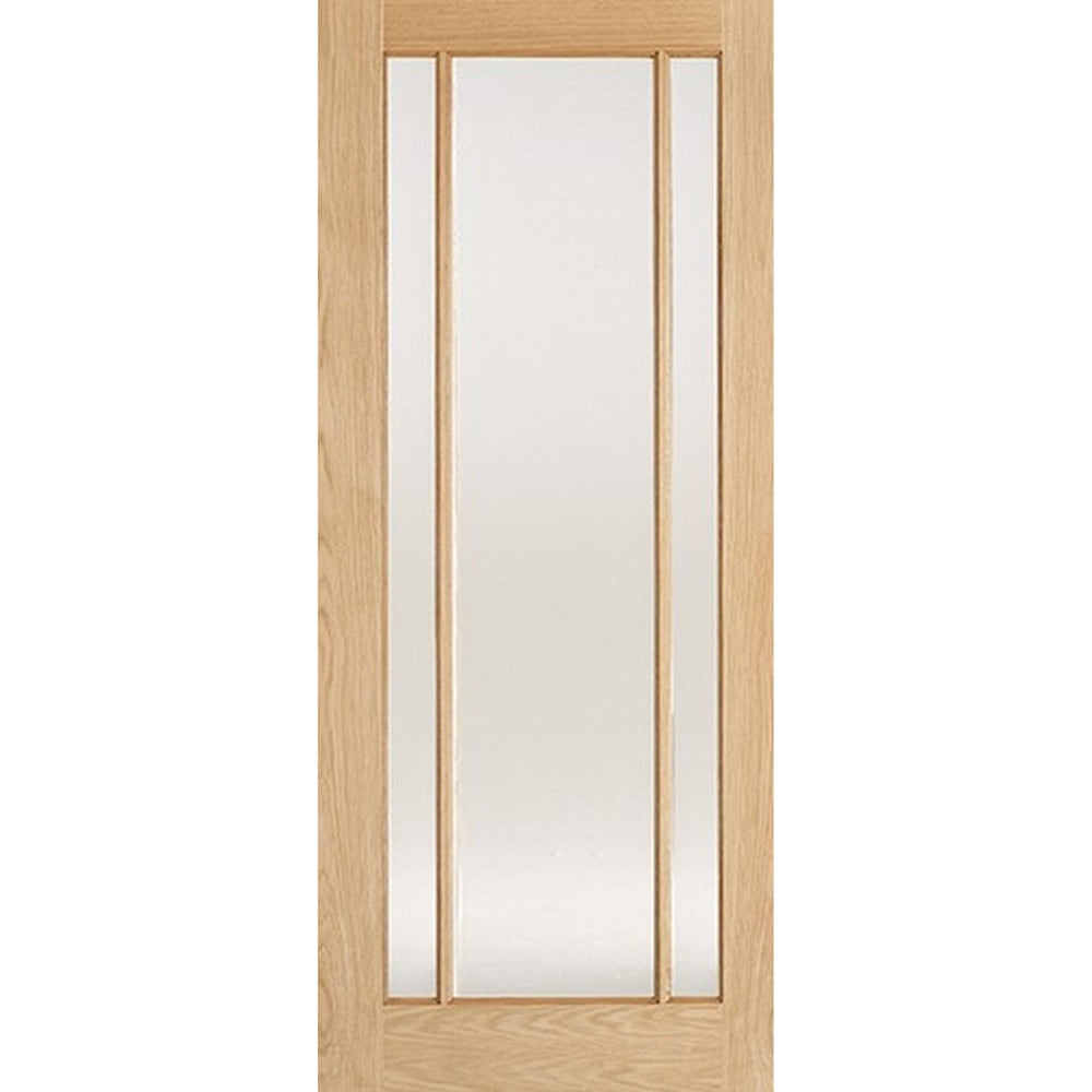 Product Lincoln frosted glazed oak French door pair