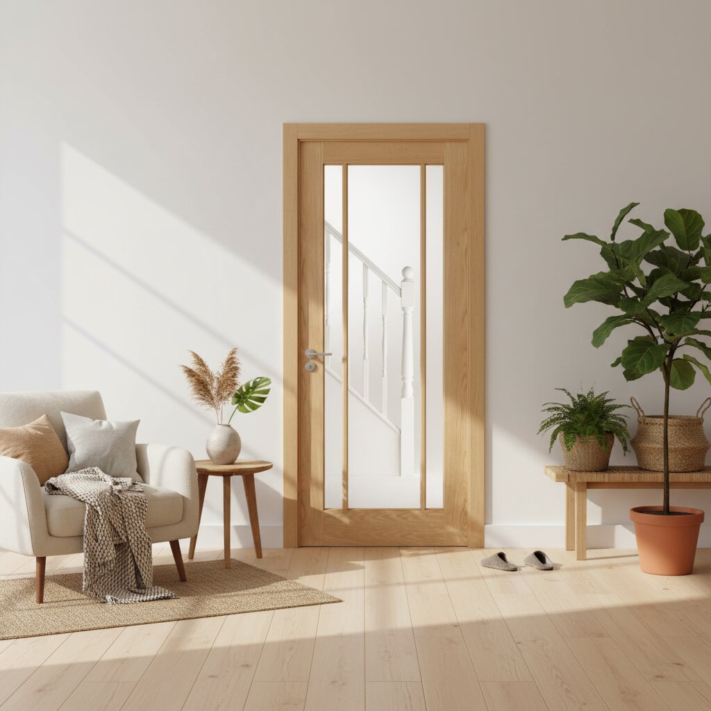Lincoln Glazed Oak French Door