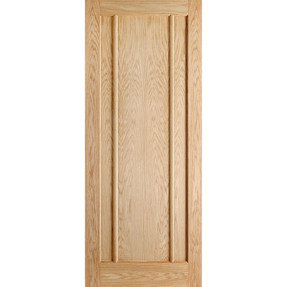 Product Lincoln prefinished oak internal door with three-panel design