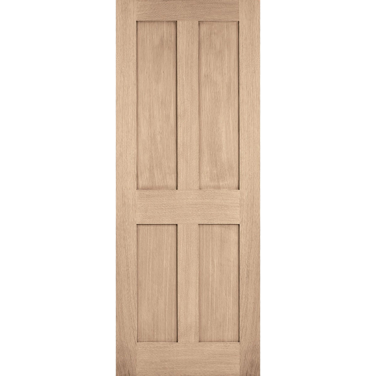 London Flat 4P Prefinished Oak Internal Door - Main Product Image