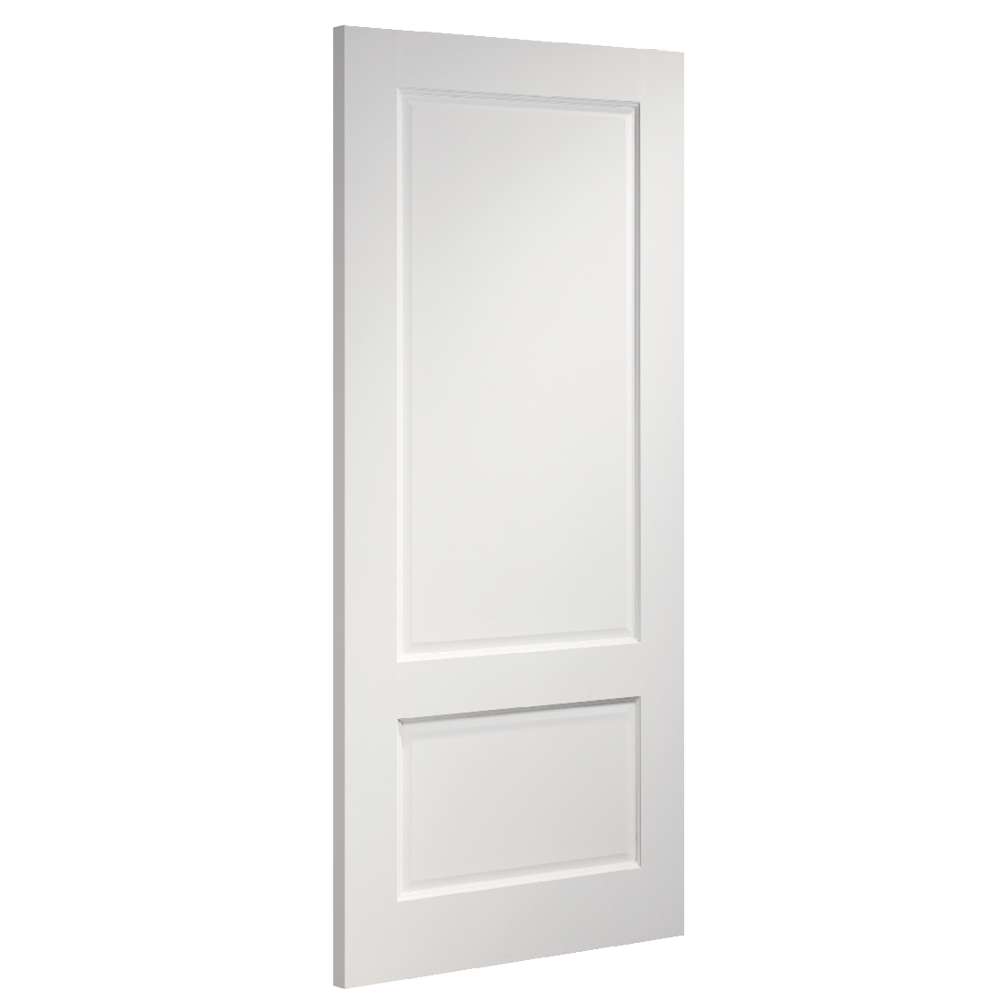 Madison White Primed Door - Angled Product Image