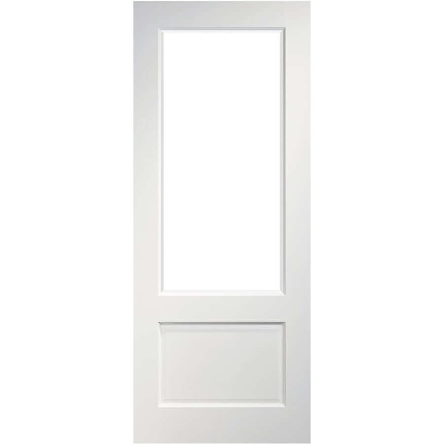 Product white primed Madison clear glazed internal door with central glass panel