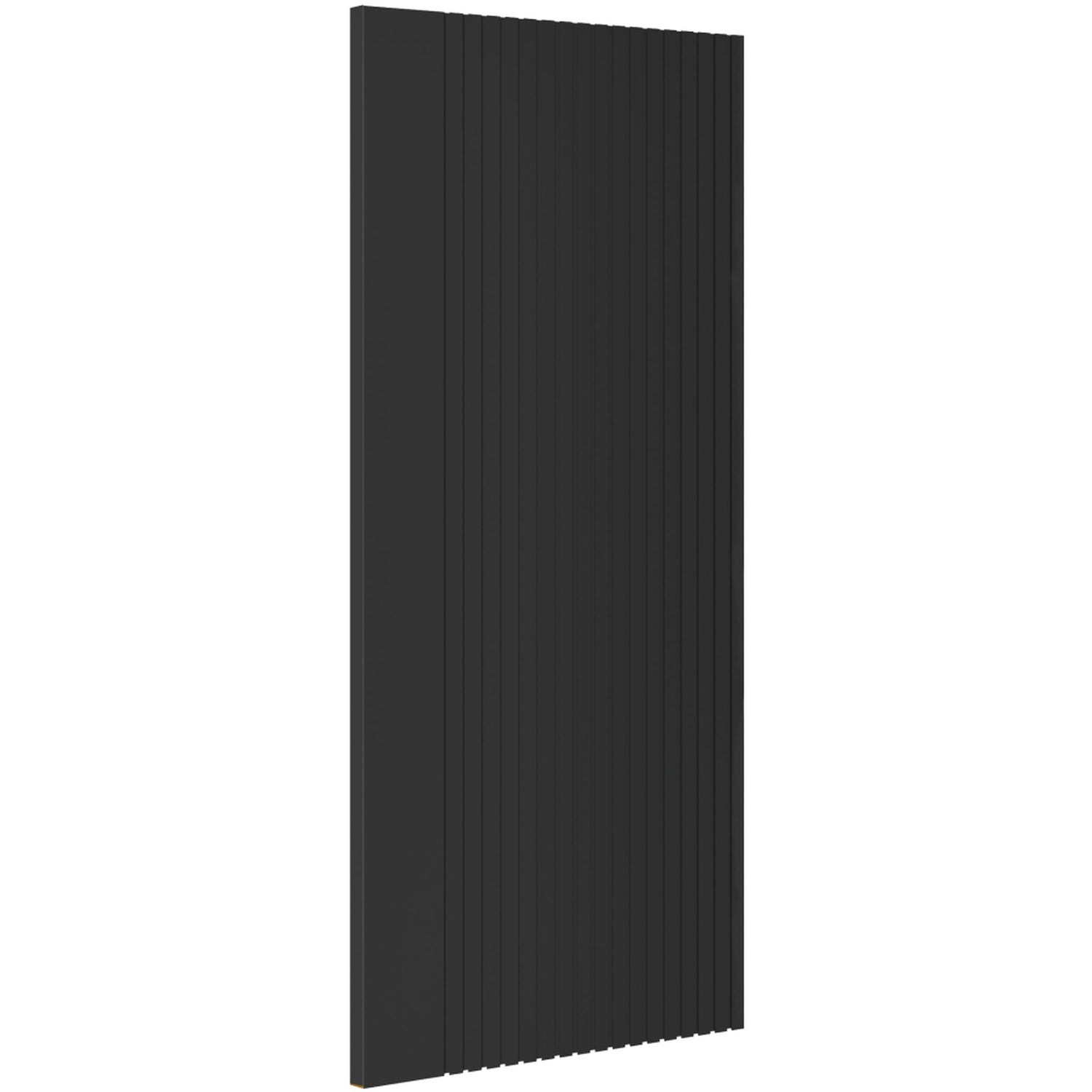 Product close-up of Malmo black prefinished internal door panel detail