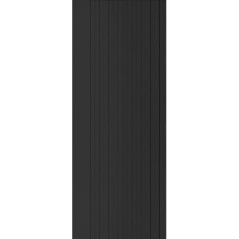 Product Malmo black prefinished internal fire door on white background