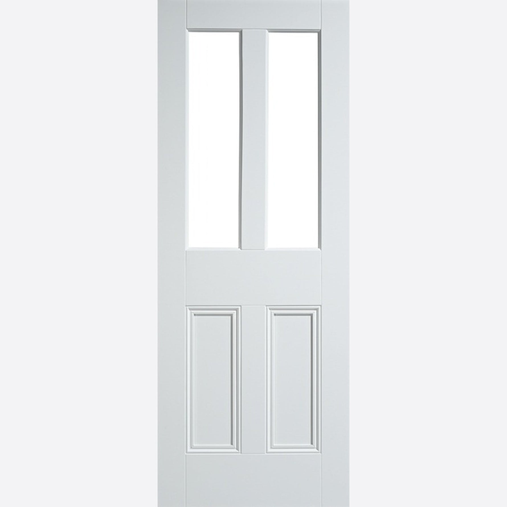 Malton 4 Panel 2P 2L Unglazed Primed White Door - Main Product Image