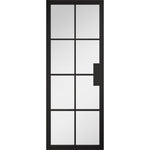 Malvern Black Prefinished Clear Glazed Door - Main Product Image