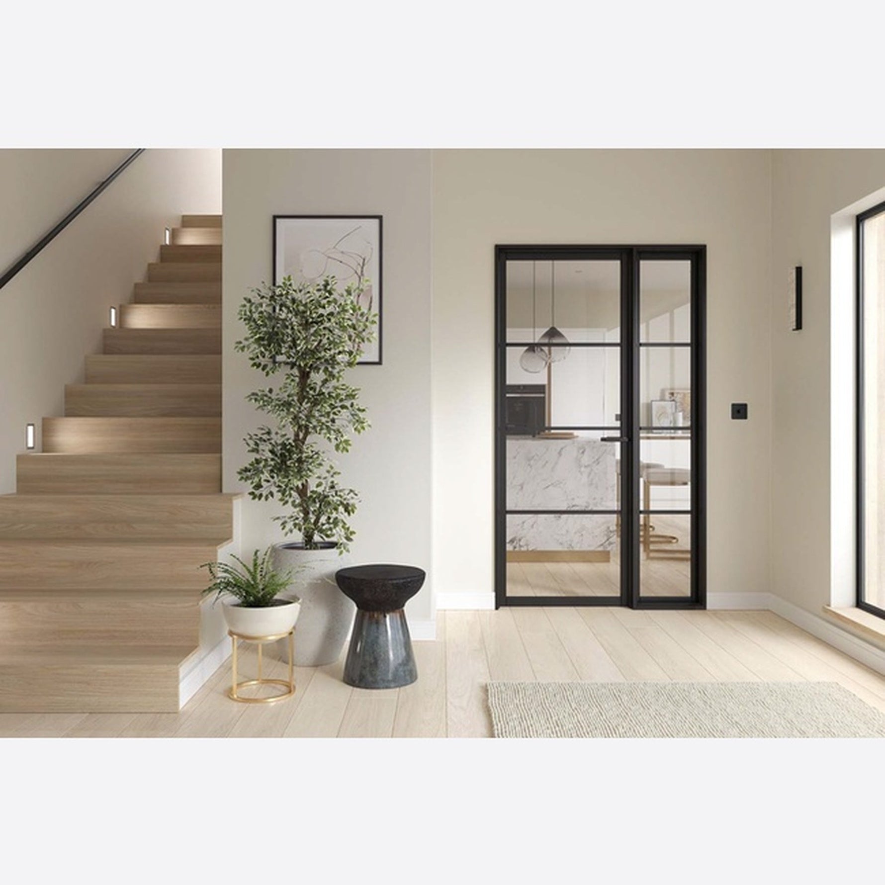 Manhattan Black Prefinished Universal Frame Kit - Lifestyle Image 2