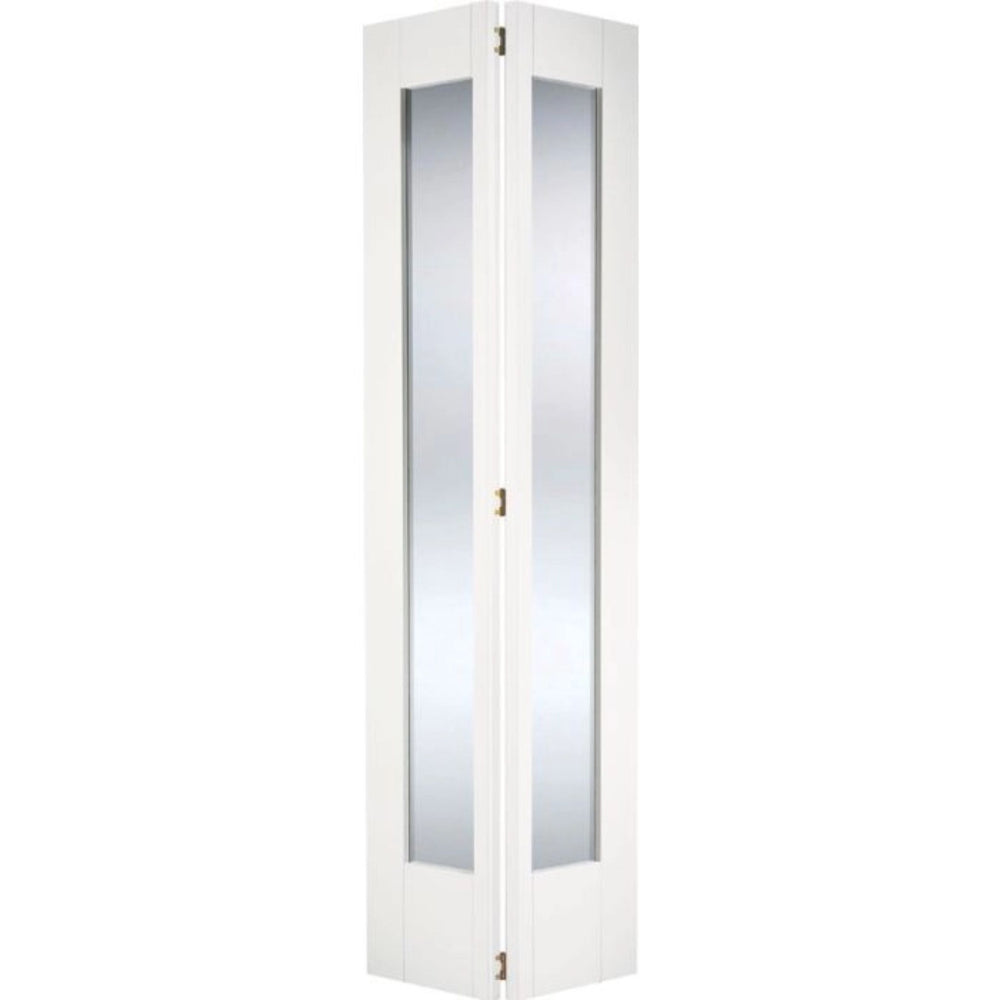 Product Pattern 10 glazed white bifold internal door