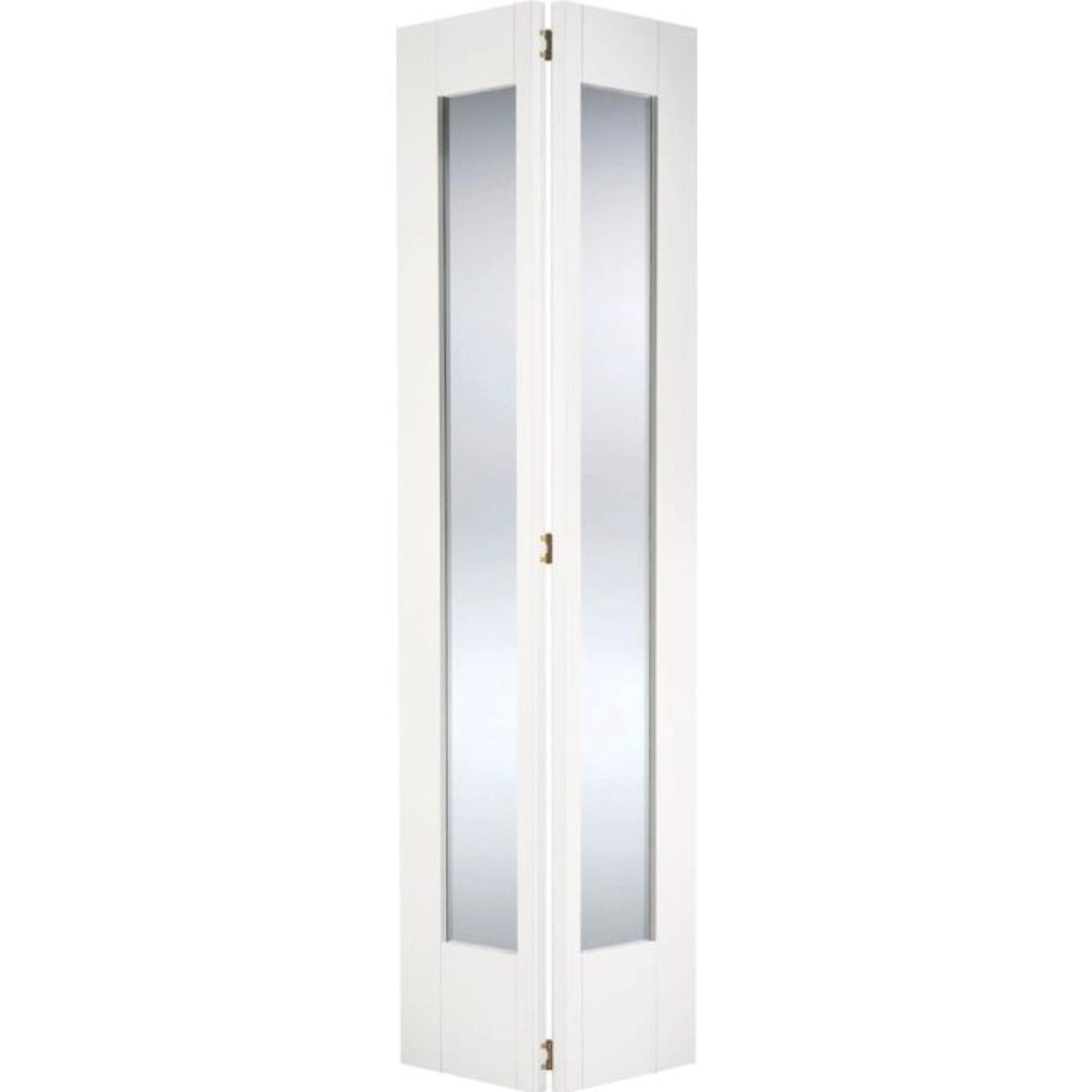 Pattern 10 Glazed White Primed Bi-Fold Door