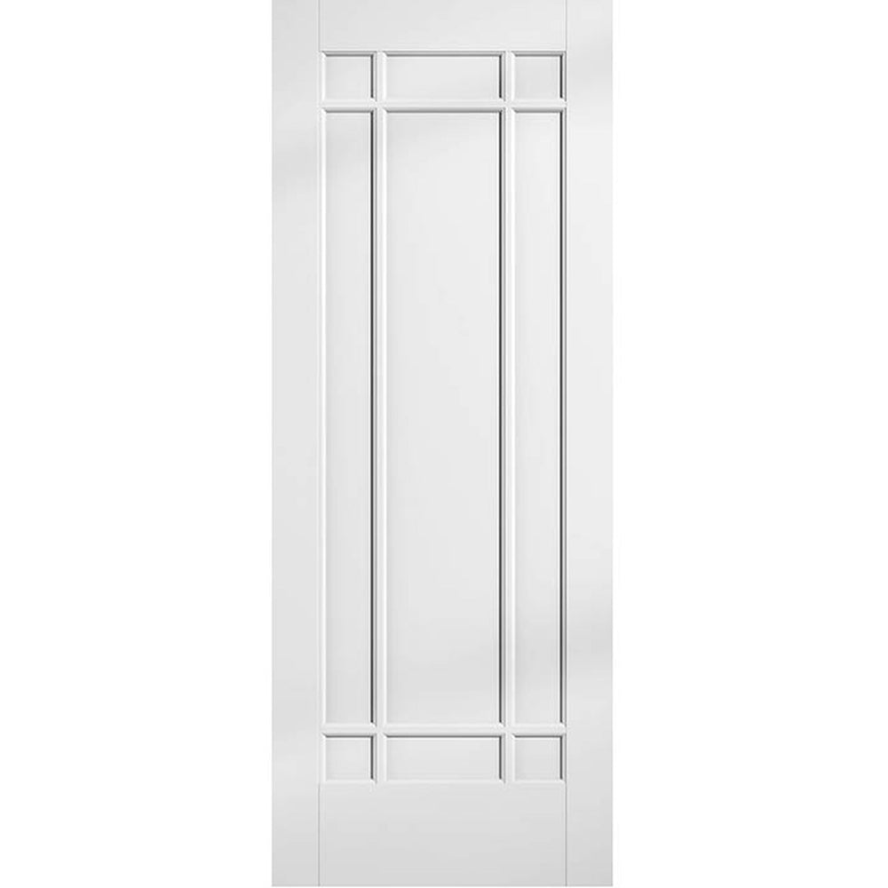 Product Manhattan white primed FD30 internal fire door with slim vertical panels