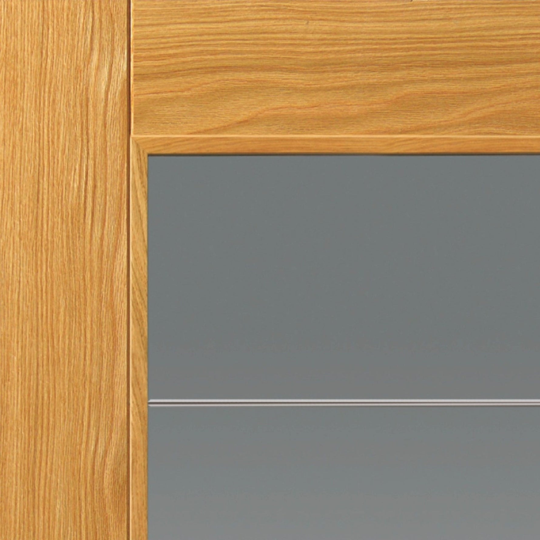 Medina Prefinished Oak Etched Glazed  Internal Door - Lifestyle Image 2