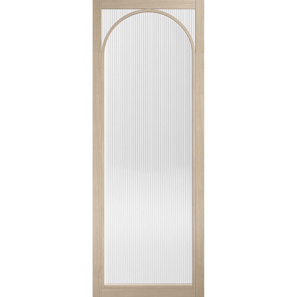 Product Melrose reeded glazed prefinished blonde oak internal door
