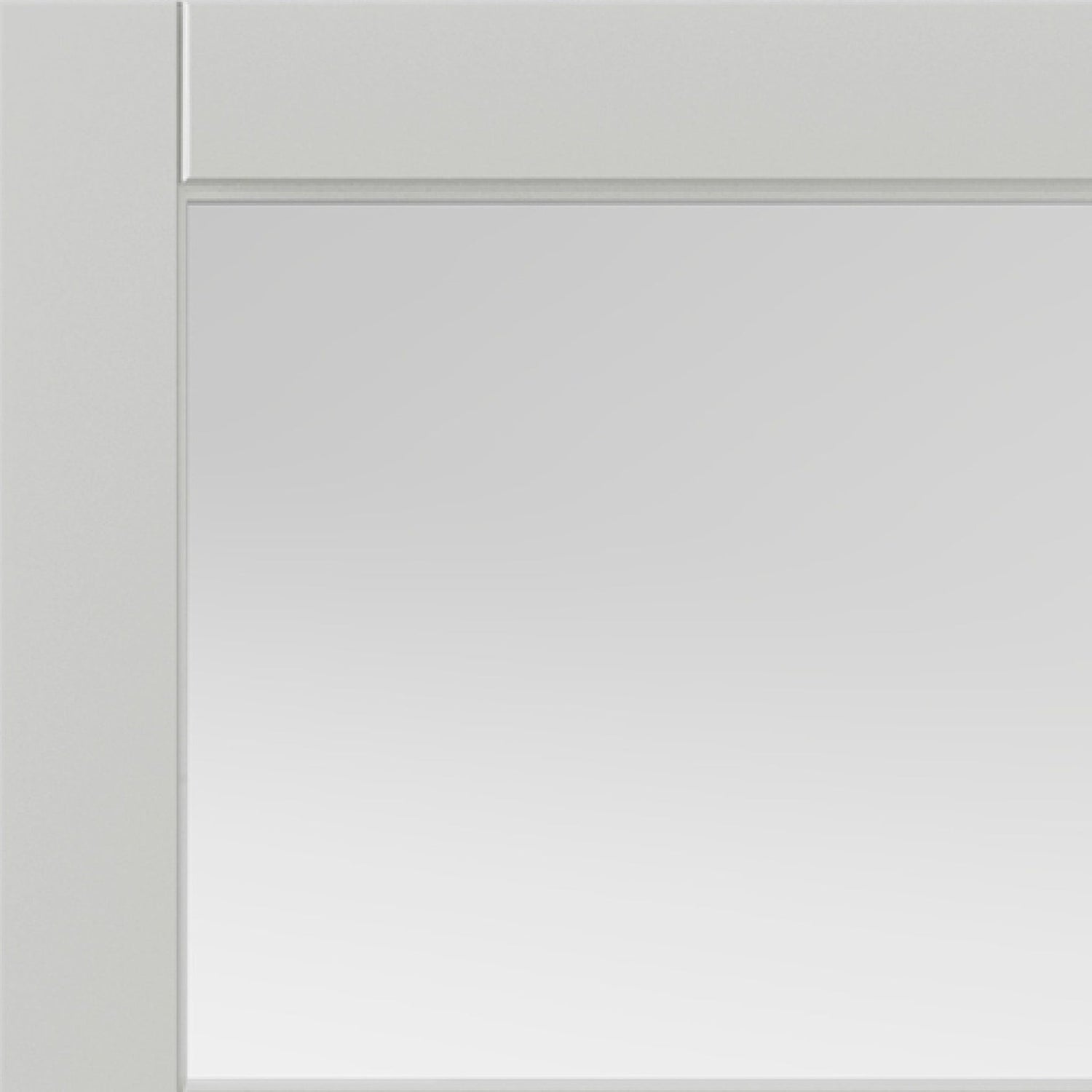 Metro White Clear Glass Internal Door - Lifestyle Image 1