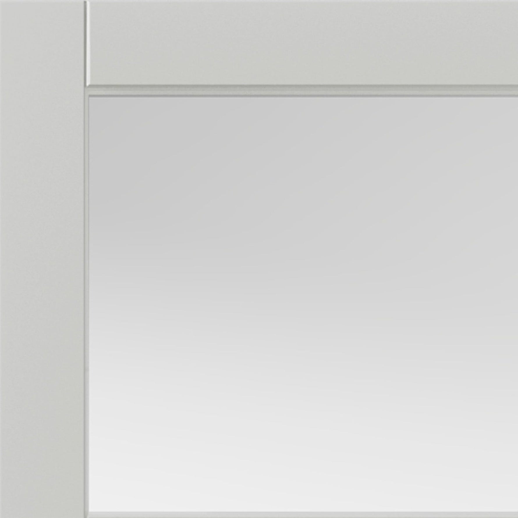 Metro White Clear Glass Internal Door - Lifestyle Image 1