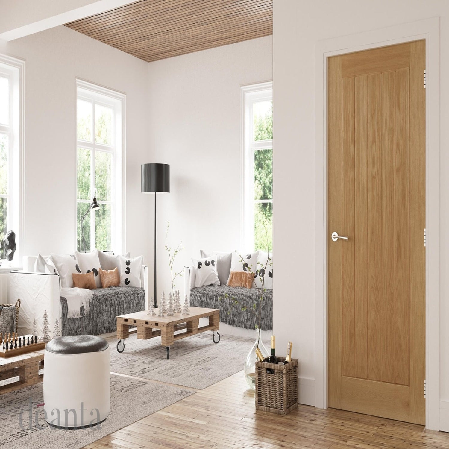 Mexicana Ely Internal Oak Door - Lifestyle Image 1