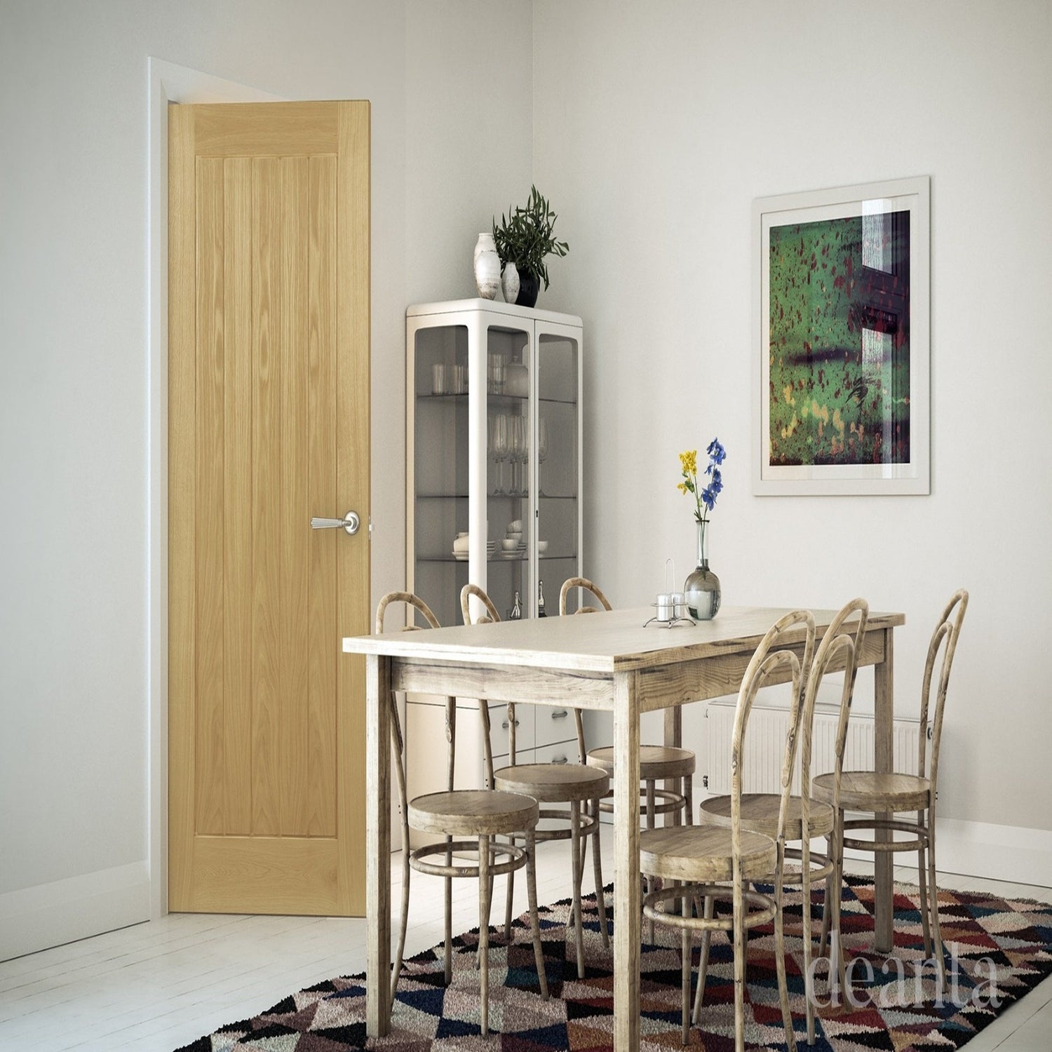 Mexicana Ely Internal Oak Fire Door - Lifestyle Image 3