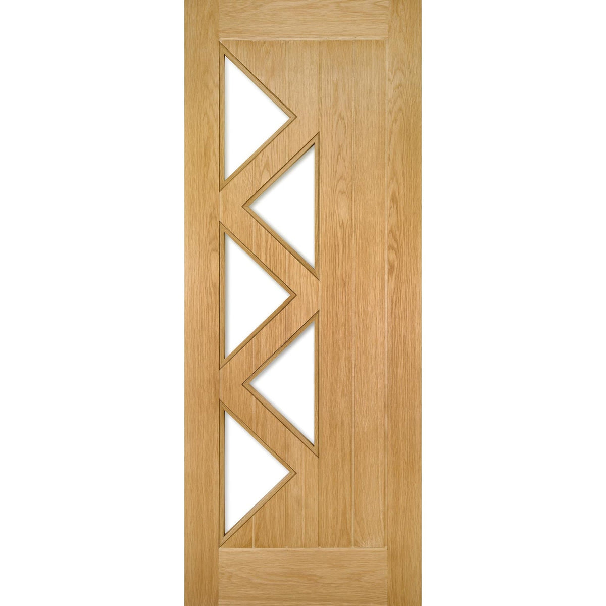 Mexicana Ely Prefinished Internal Oak 5L Glazed Door - Main Product Image