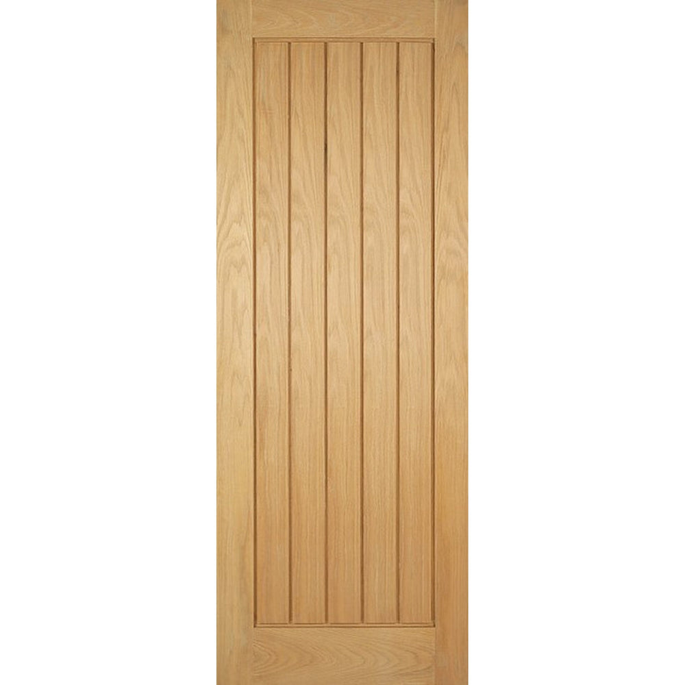 Product Mexicano engineered oak internal door with vertical grooves