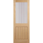 Mexicano Half Light Clear Glazed Prefinished Fire Door - Main Product Image