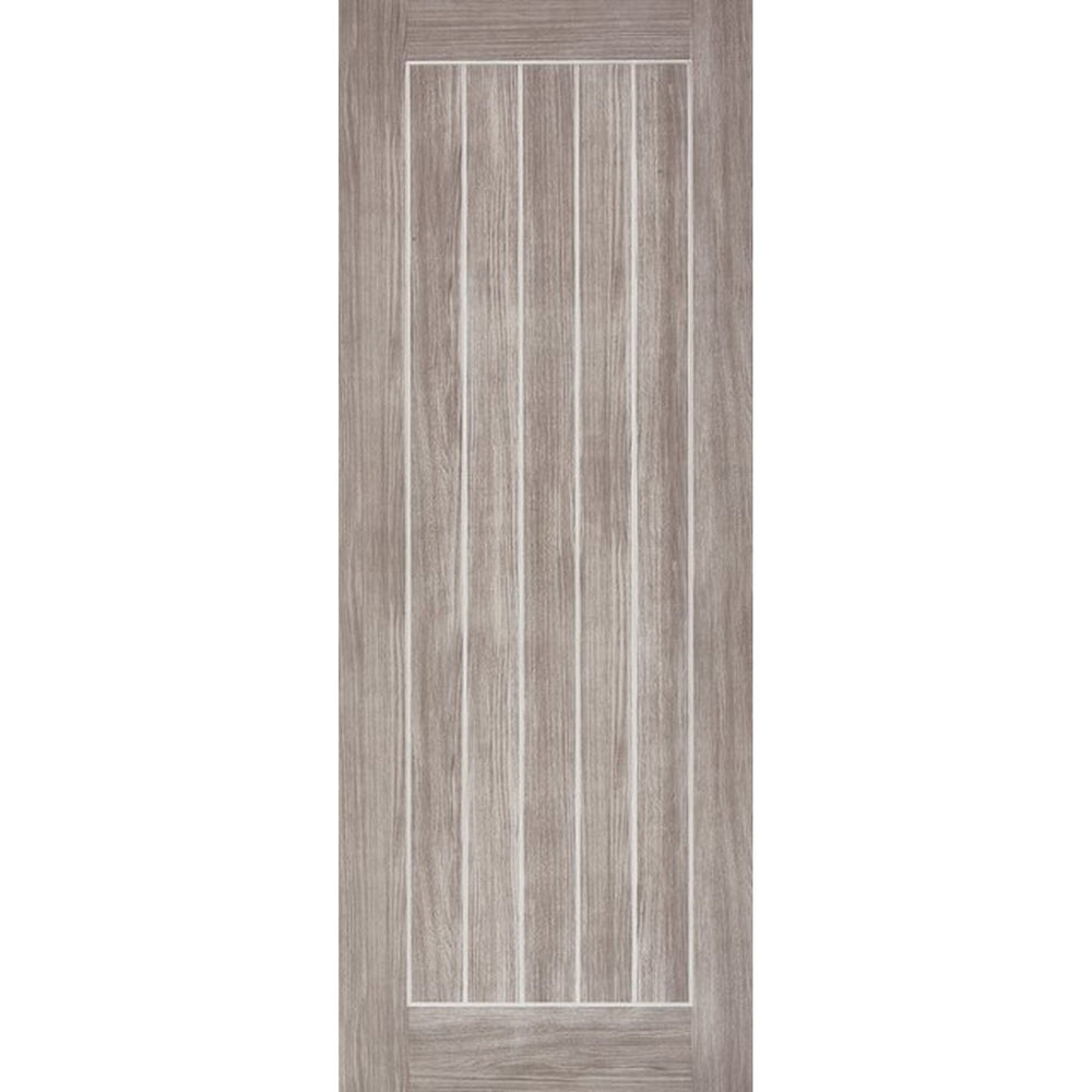 Product Mexicano light grey laminated FD30 fire door with vertical panels