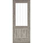 Mexicano Light Grey Laminated Glazed Internal Door - Main Product Image
