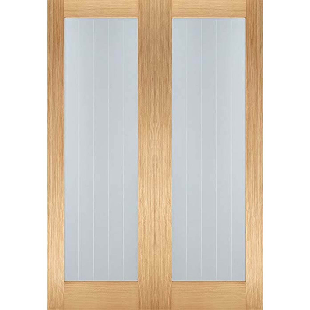 Product Mexicano oak Pattern 10 glazed internal door pair