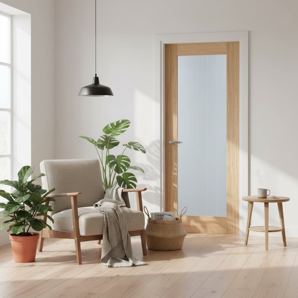 Mexicano Pattern 10 Glazed Oak Internal Door