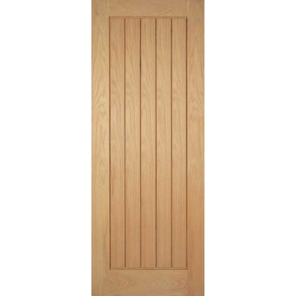 Product Mexicano oak veneer fire door with vertical panels