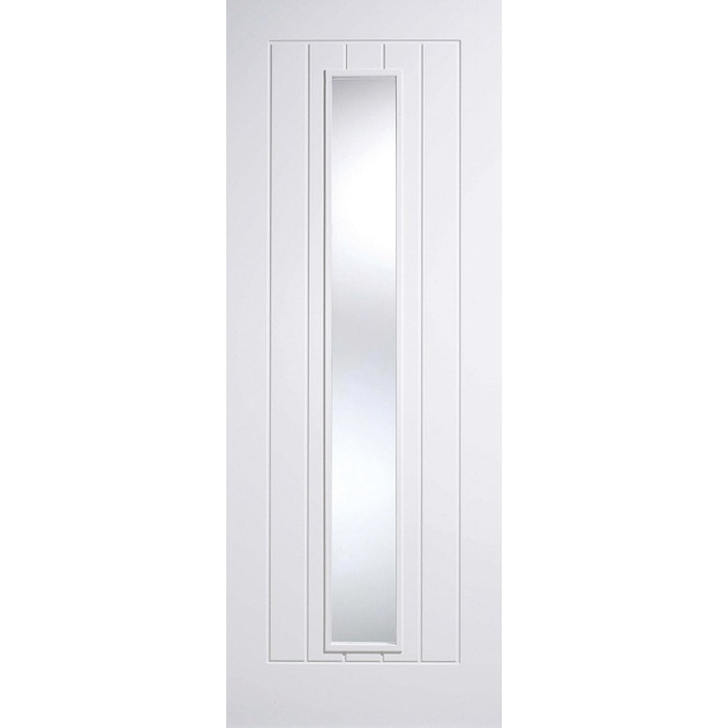 Buy Mexicano White Primed Clear Glazed Door online UK
