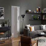 Mexicano White Primed Bi-Fold Door - Lifestyle Image 1