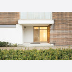 Modica 4 Panel Oak External Door - Lifestyle Image 1