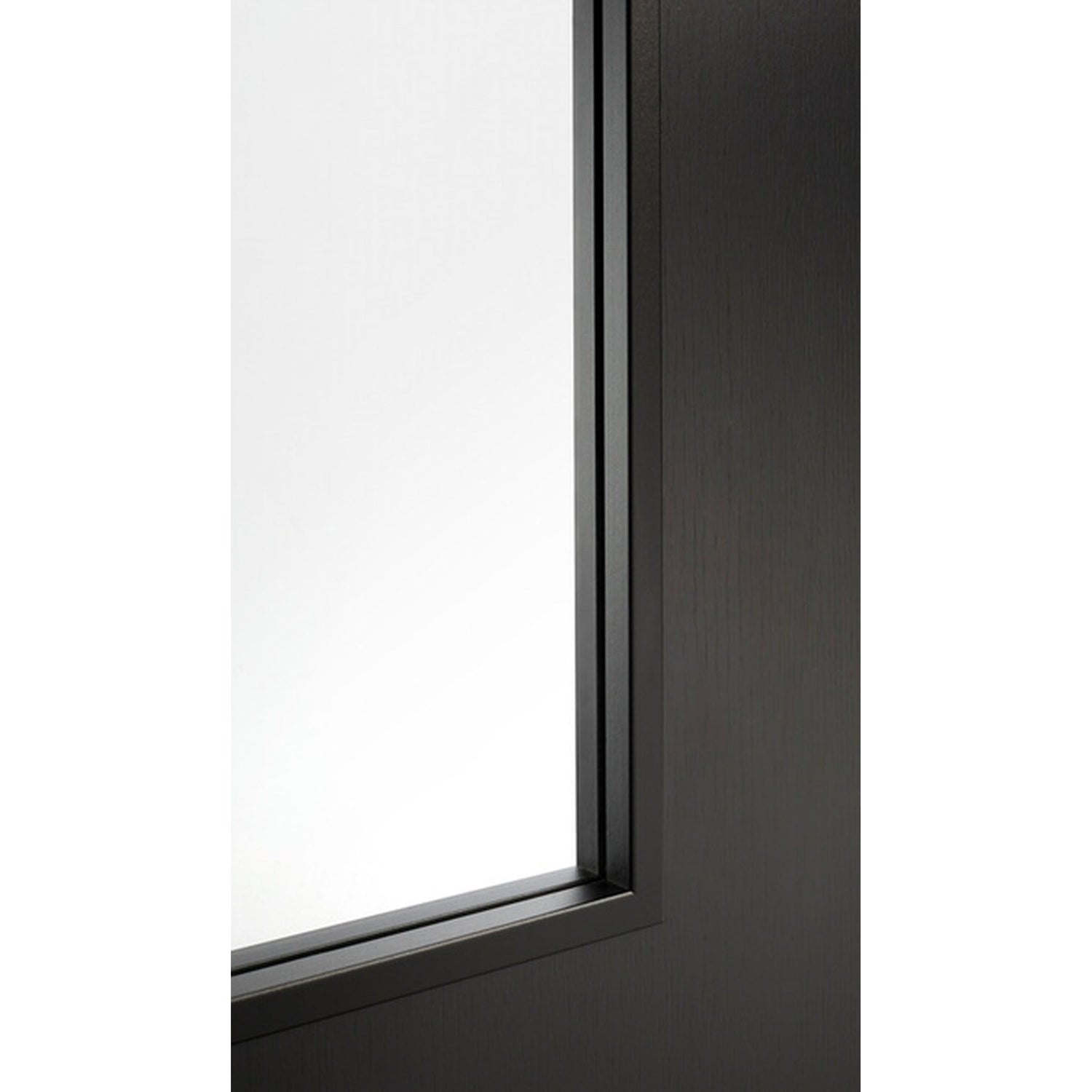 Monaco Black Clear Glazed Laminate Door - Lifestyle Image 1