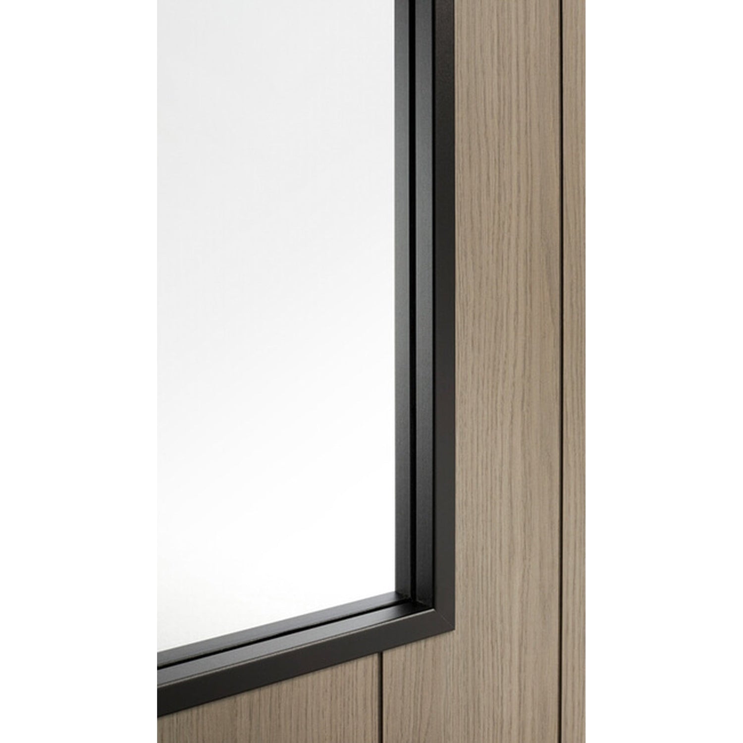 Monaco Light Grey Clear Glazed Laminate Door - Lifestyle Image 1