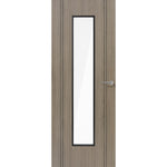 Monaco Light Grey Clear Glazed Laminate Door - Main Product Image