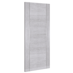 Product Montreal light grey ash solid internal door shown angled