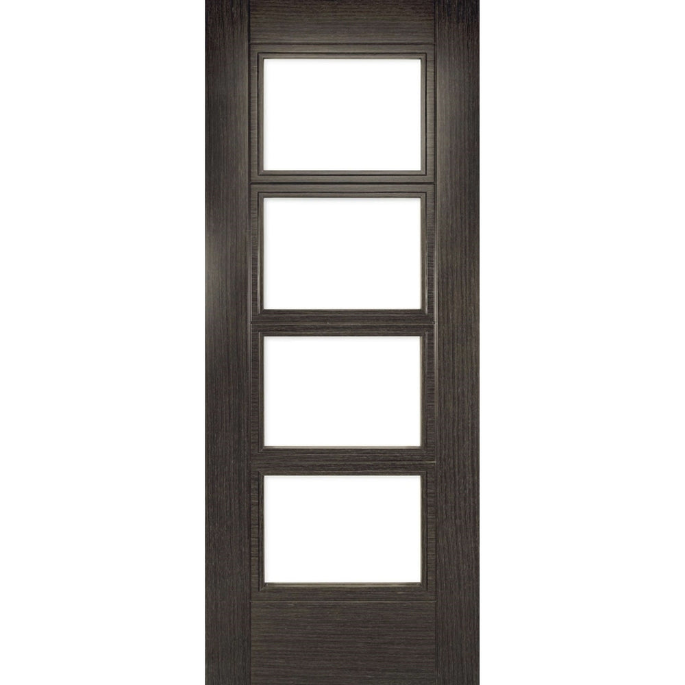 Product Montreal glazed prefinished dark grey ash door on white background