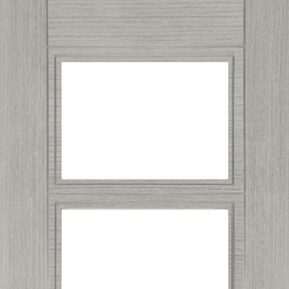 Montreal Glazed Prefinished Light Grey Ash Fire Door - Lifestyle Image 2