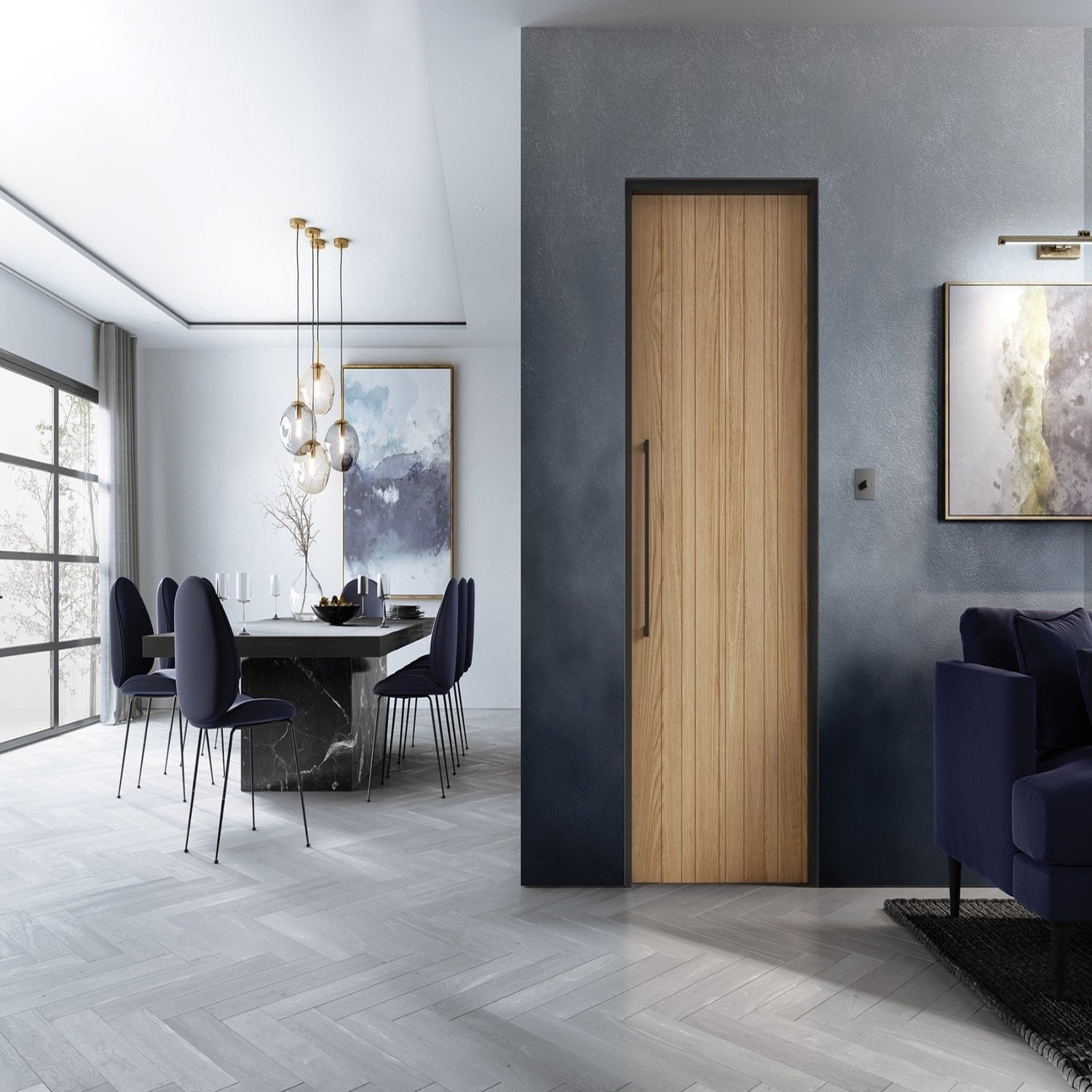Montreal Prefinished Oak Internal Door - Lifestyle Image 1