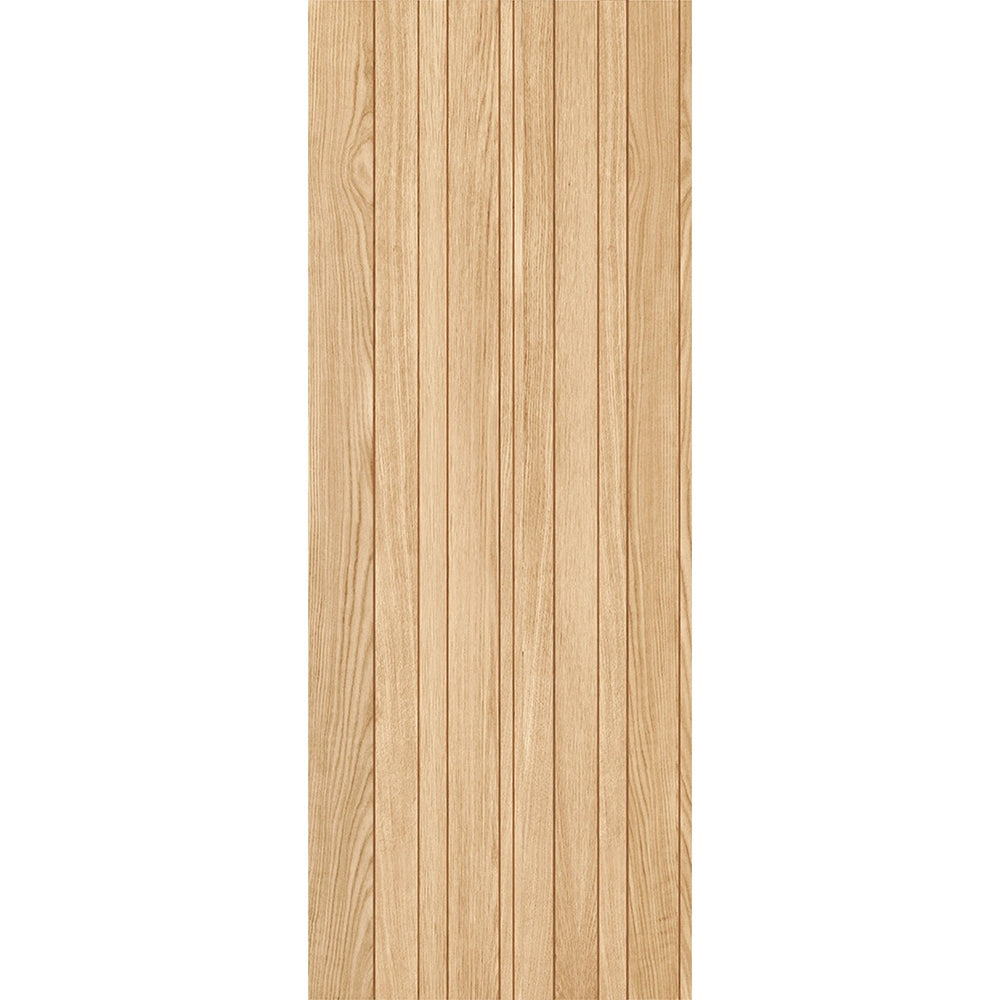 Product Montreal prefinished oak internal door with horizontal panel design