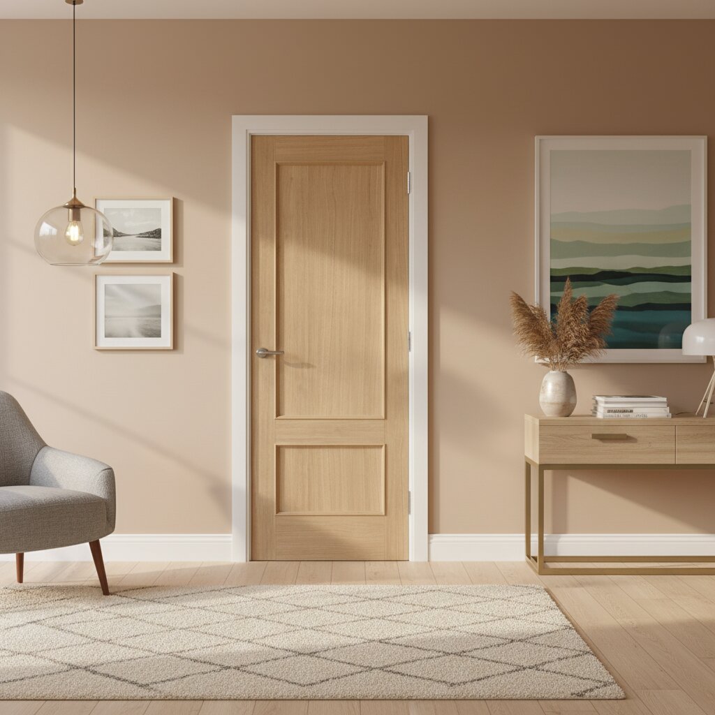 Murcia Prefinished Oak 2 Panel Fire Door