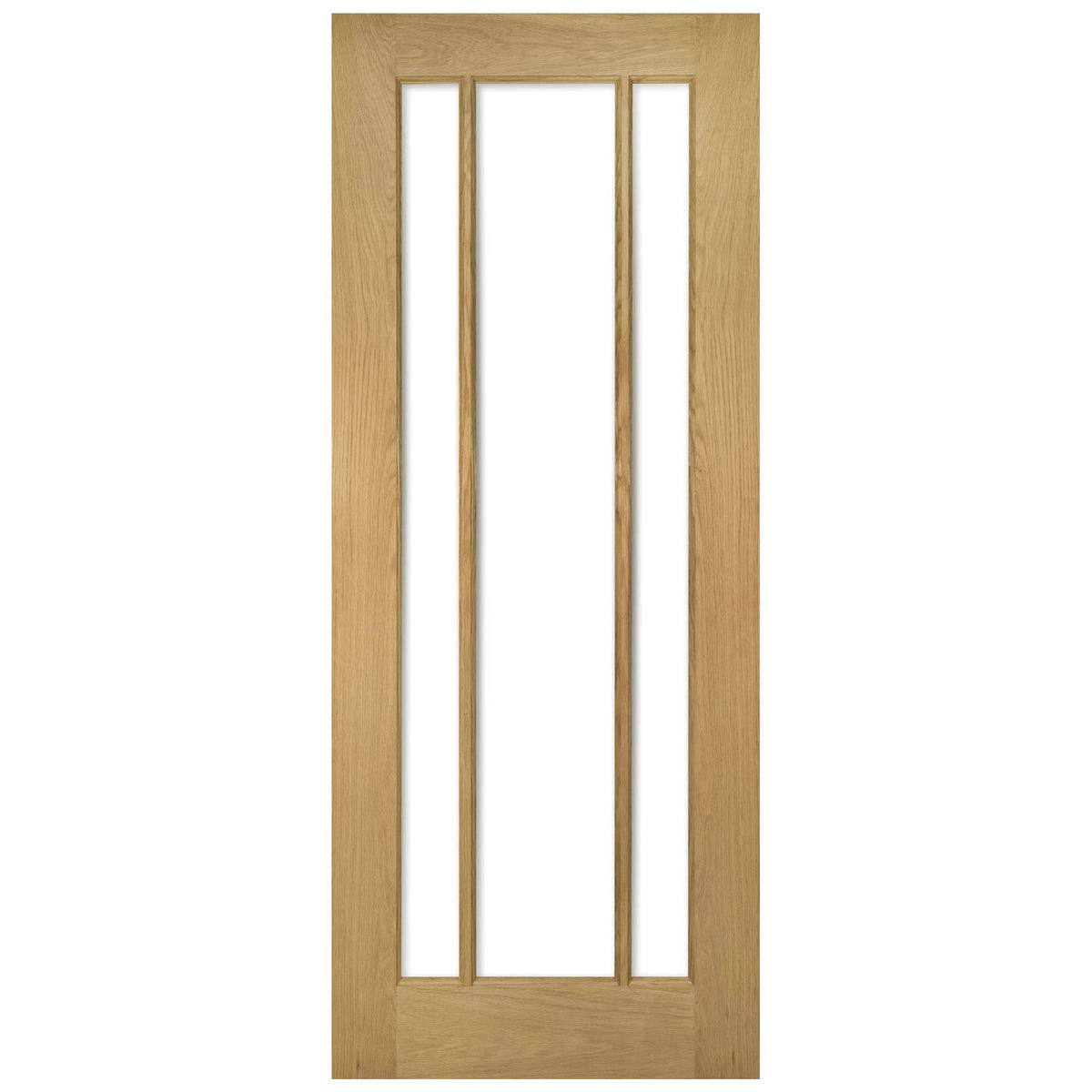 Norwich Modern Glazed Oak Door - Main Product Image