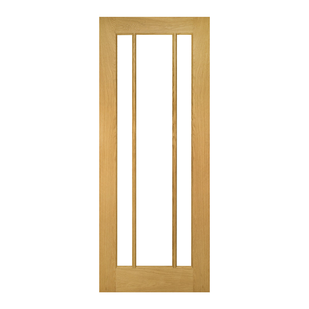 Norwich Clear Glazed Oak Internal Door Fold Kit