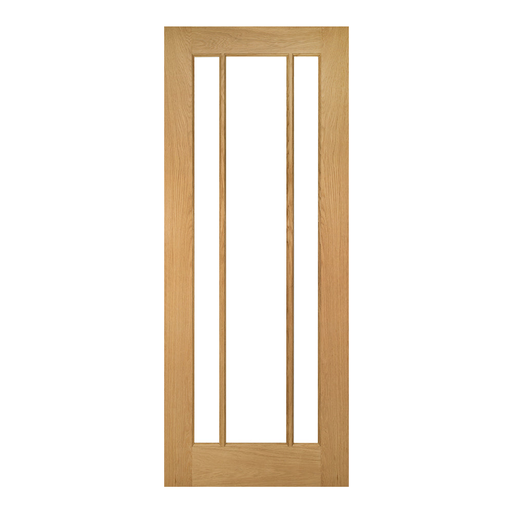 Norwich Modern Glazed Oak Door