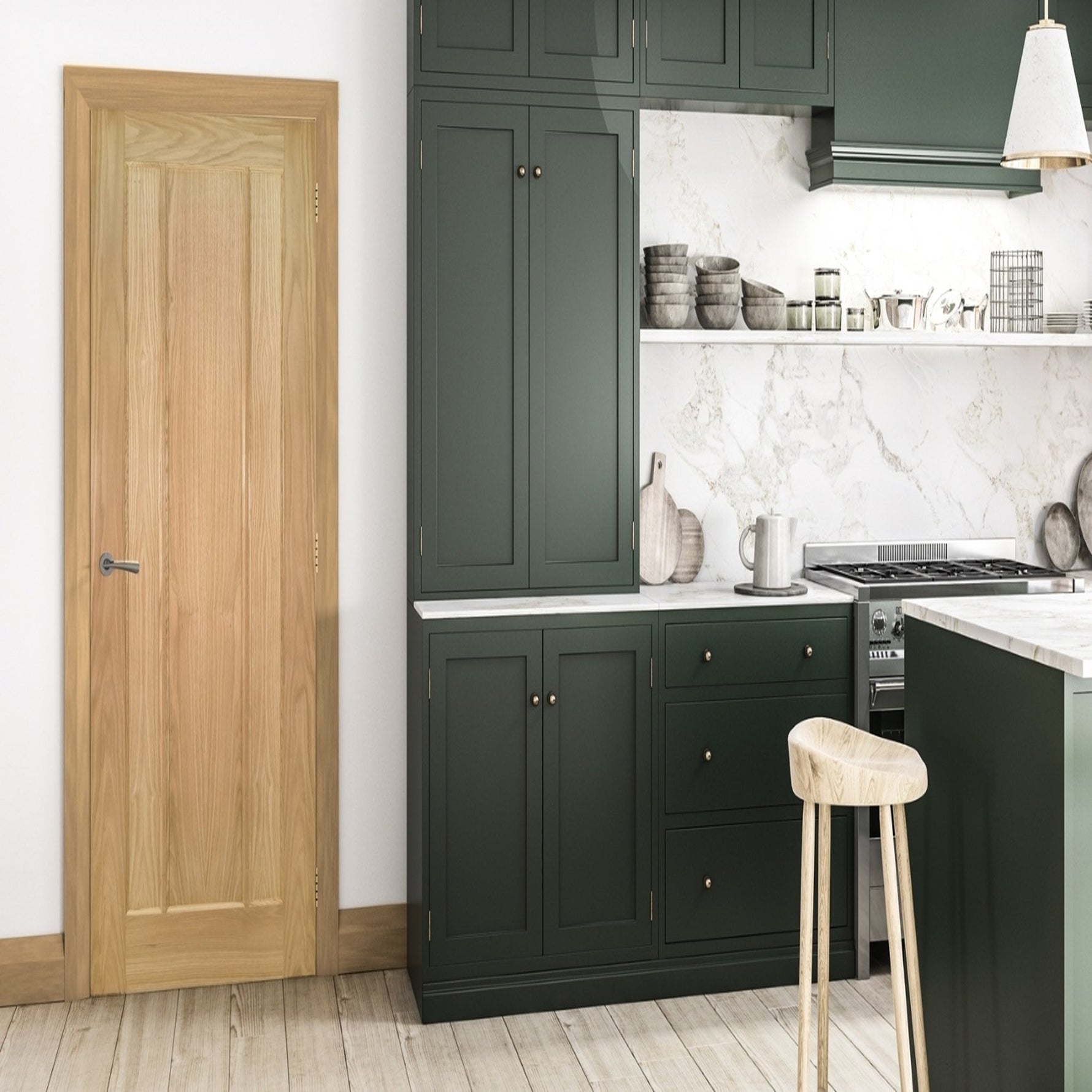 Norwich Oak Fire Door - Lifestyle Image 1
