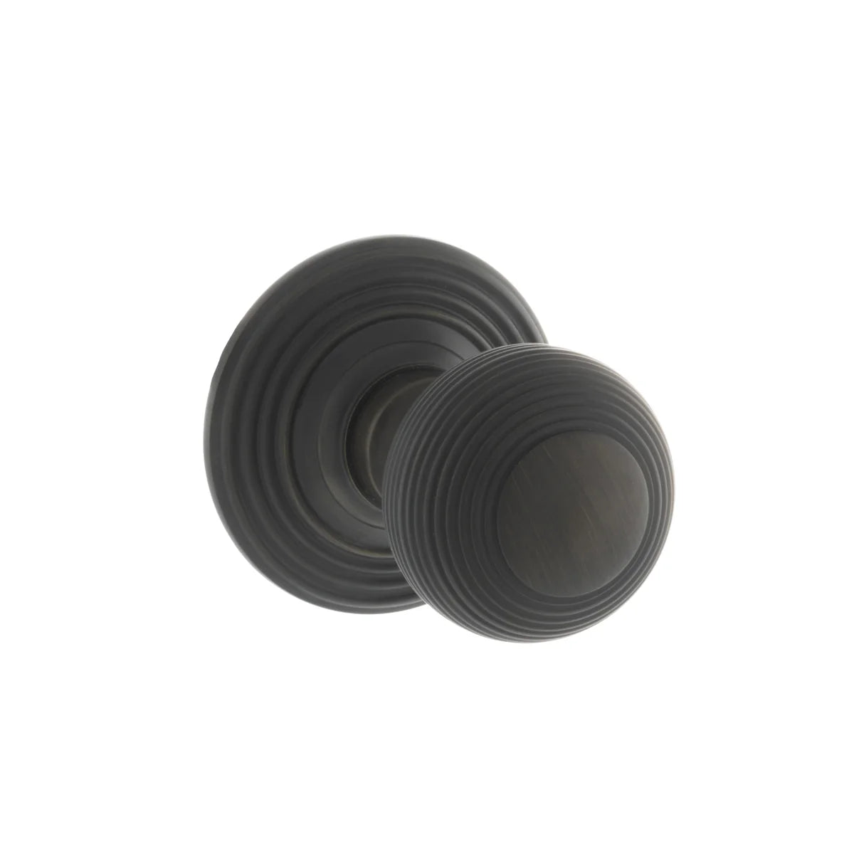 Product Old English Ripon urban dark bronze reeded mortice door knob
