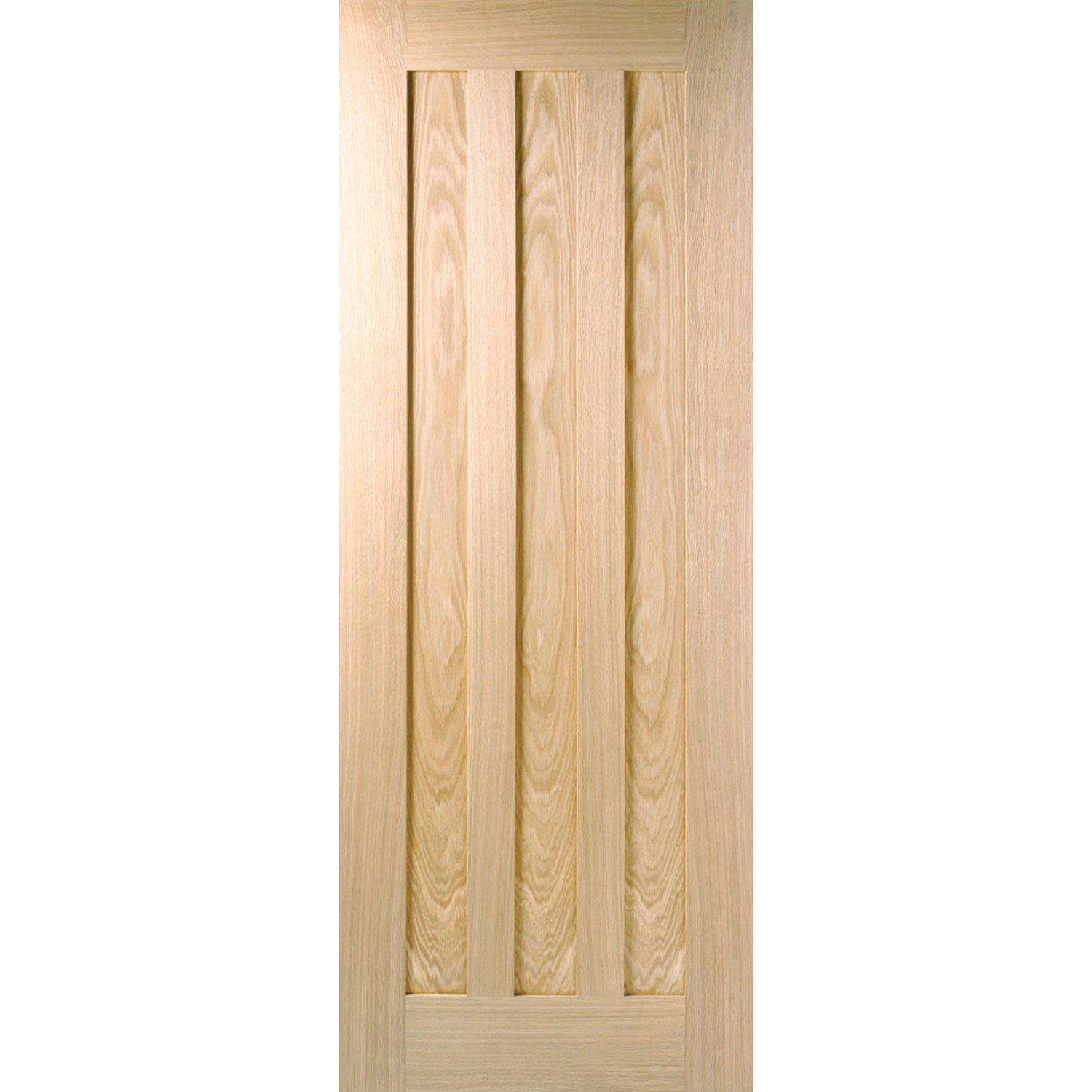 Product prefinished oak internal door with three panel design