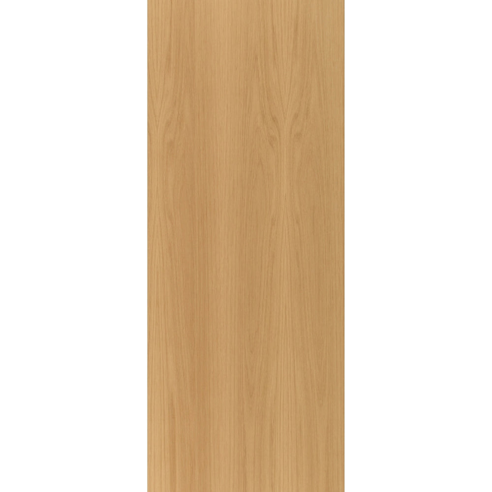 Product prefinished oak internal flush door with plain woodgrain face